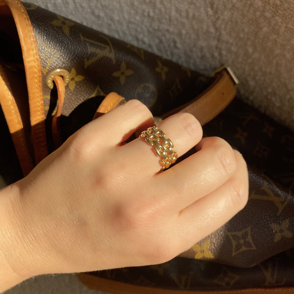 Women's Vintage Link Chain Ring