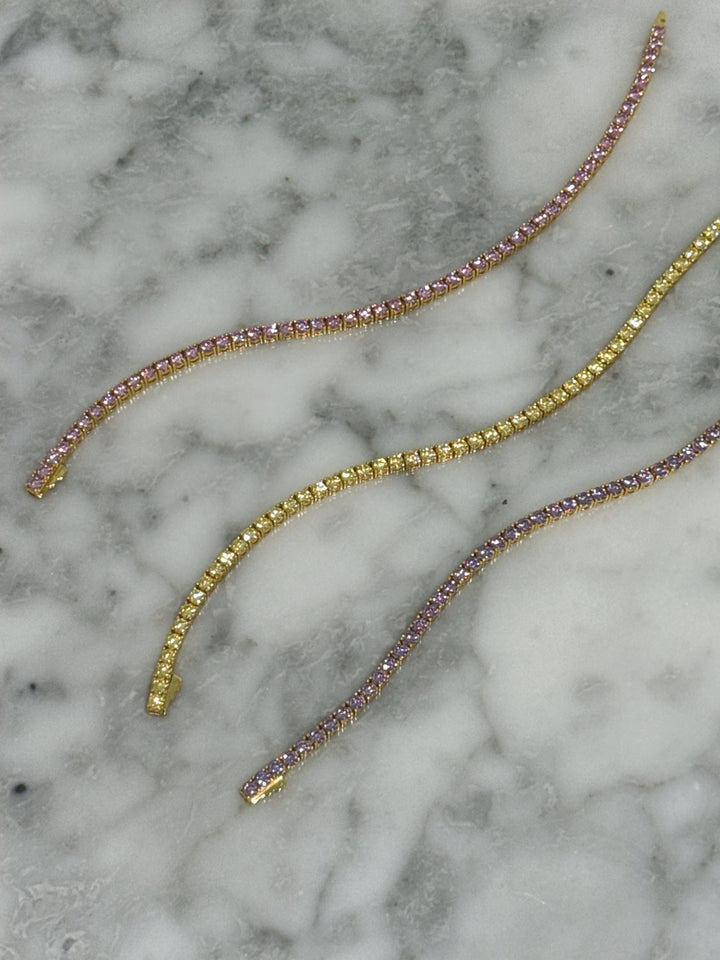 COLOR STORY TENNIS BRACELETS (925 MOISSANITE)
