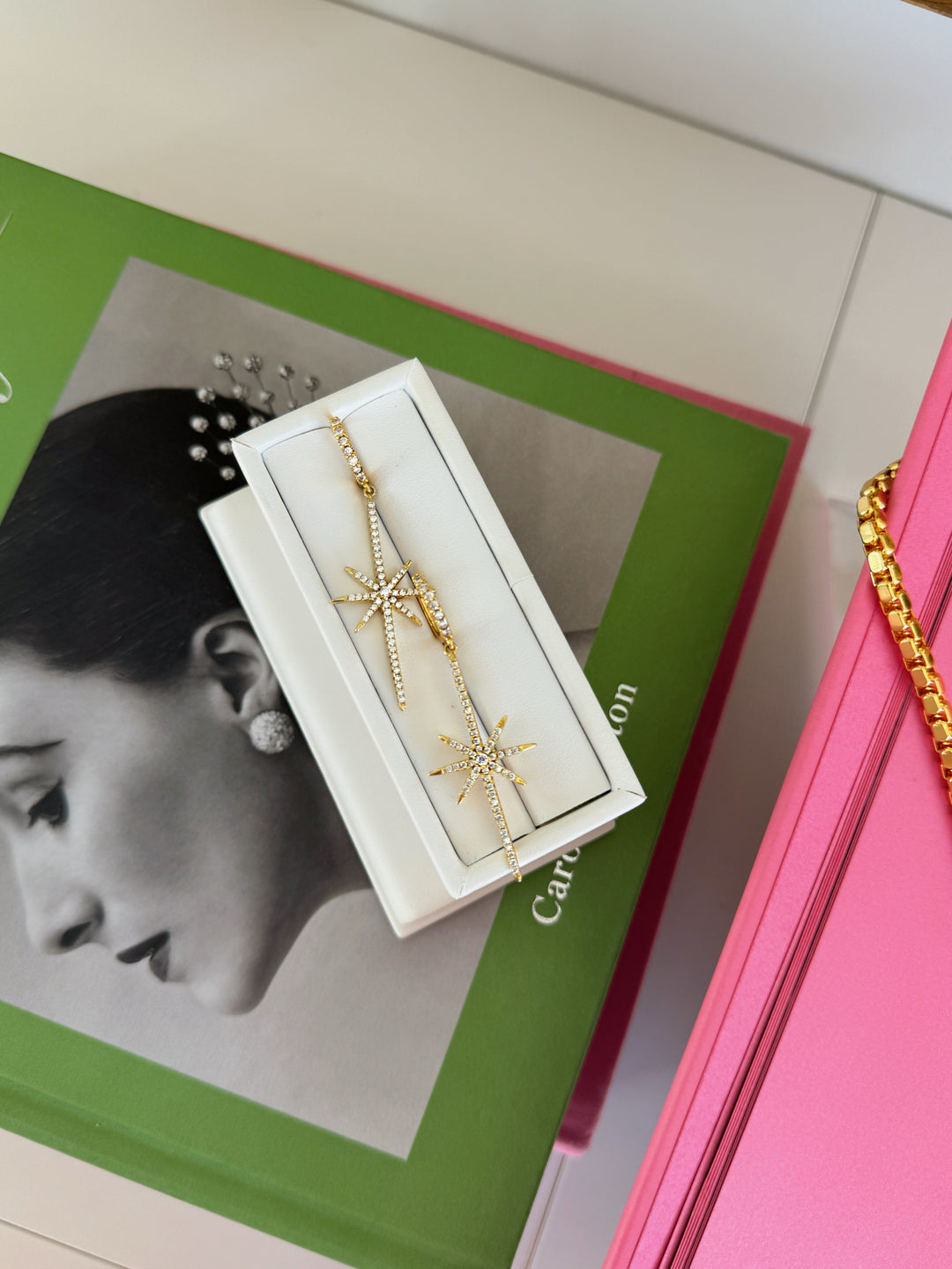 STARSHINE EARRINGS (925 STERLING SILVER)