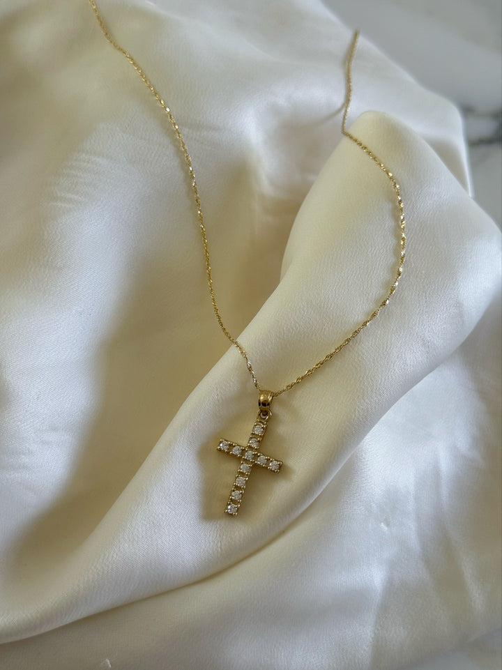 10K GOLD BRICK CROSS (ONE OF A KIND)