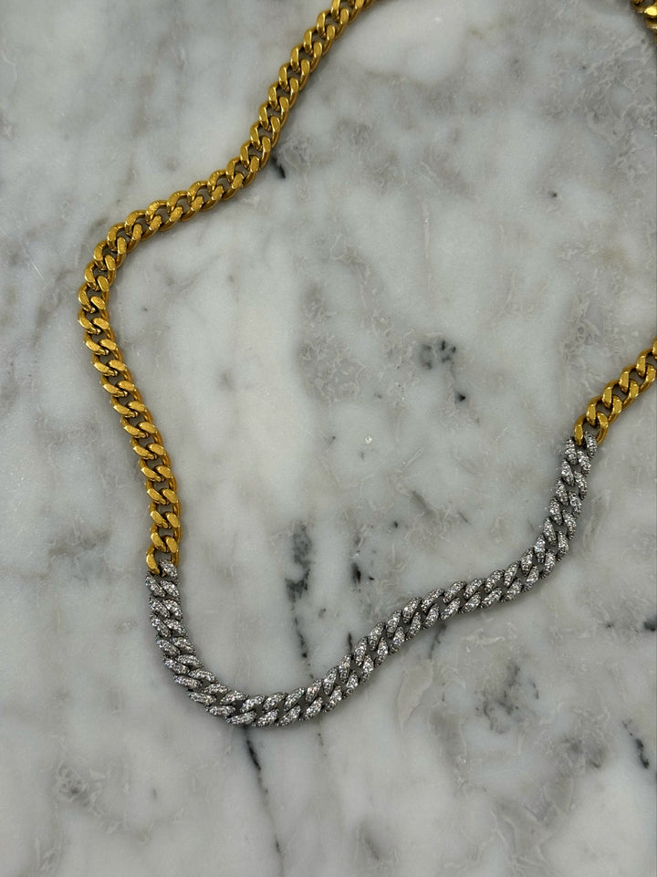 70’s PAVÉ MIX CHAIN