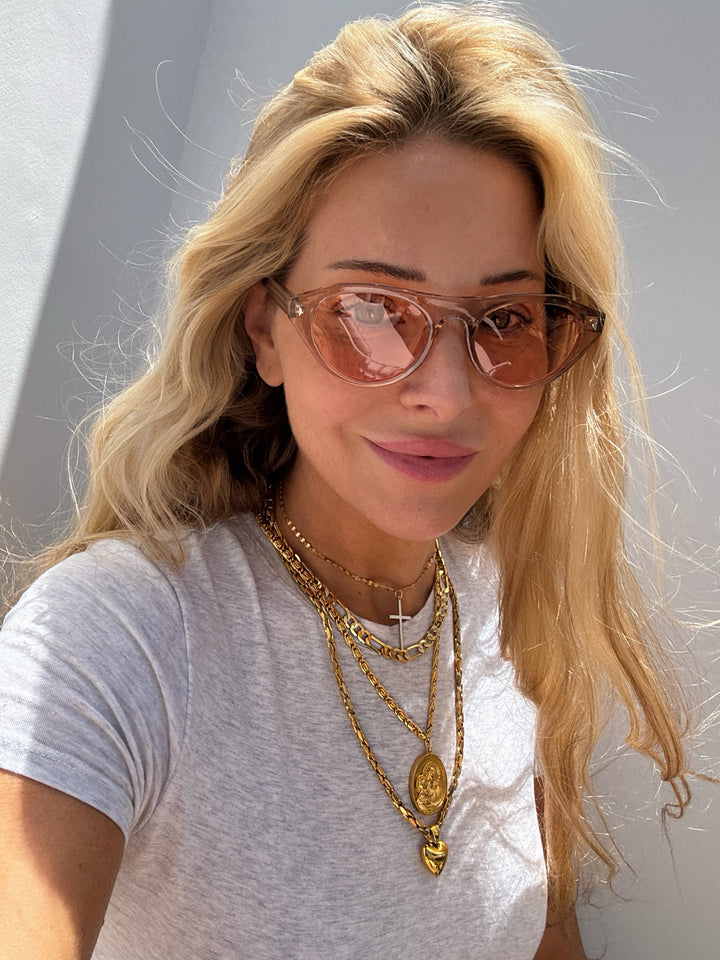 ROUGE CROSS SET (14K GOLD FILLED)