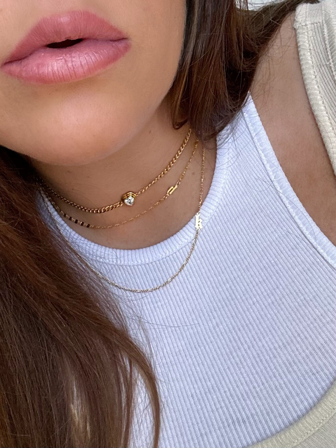 MY LOVER INITIAL CHAINS (14K GOLD FILLED)