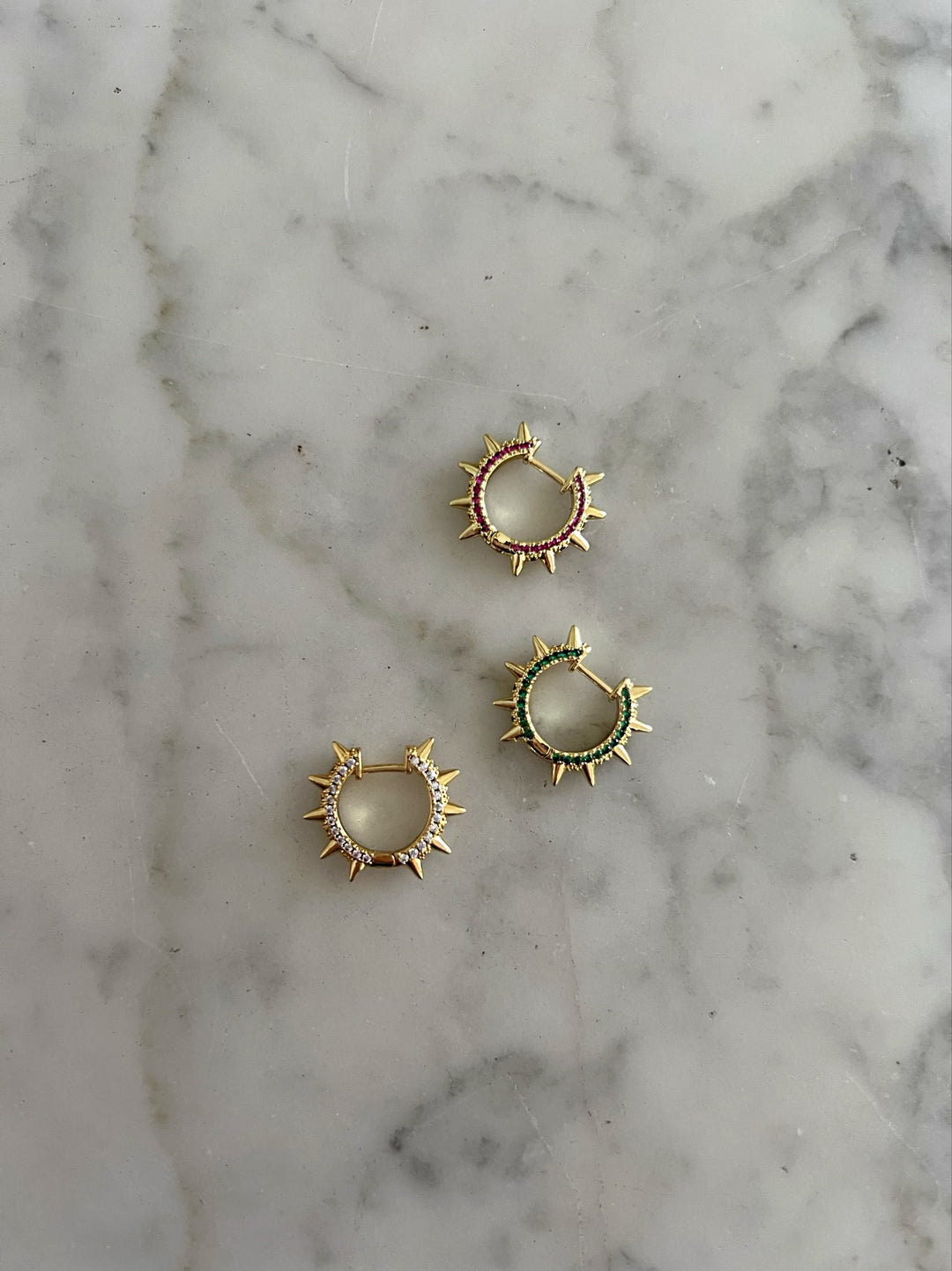 MULTICOLORE SPIKE HOOPS