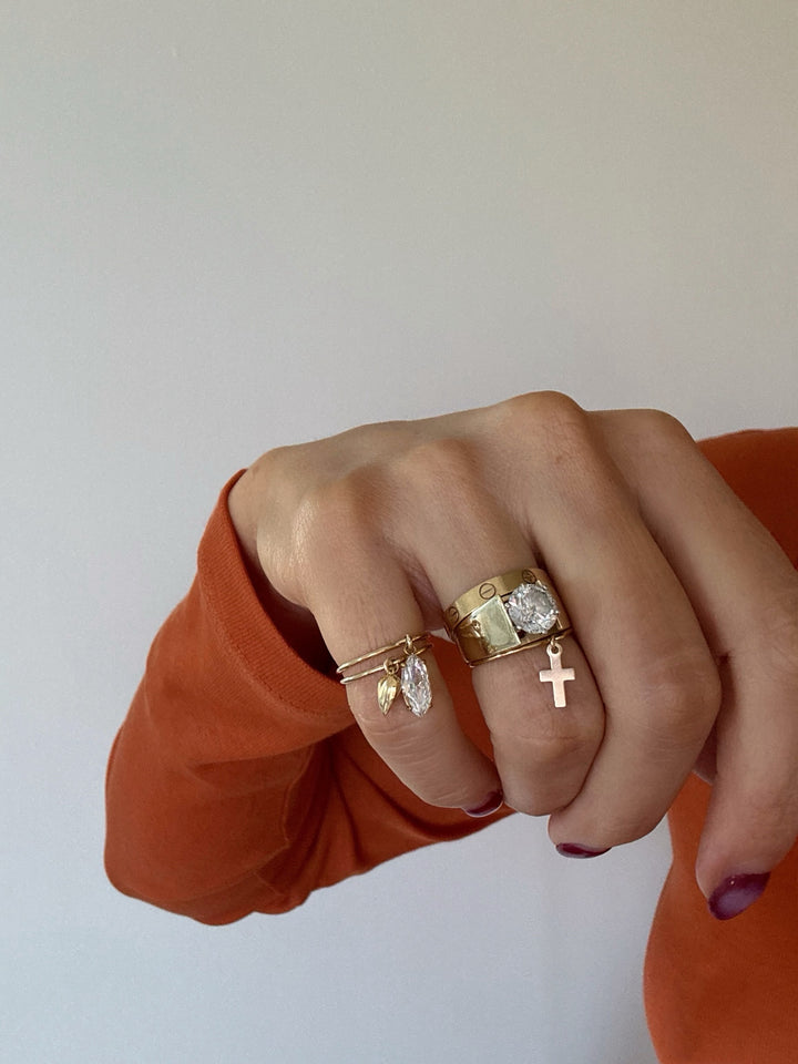 LUMI LAYERING RINGS (14K GOLD FILLED & 925 STERLING SILVER)