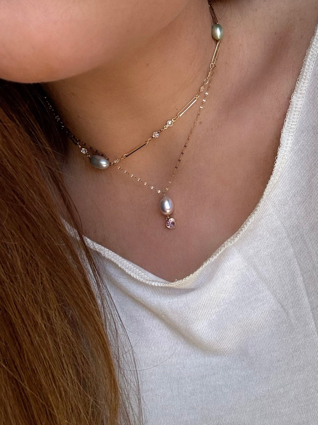 ADORE PEARL DROP NECKLACE