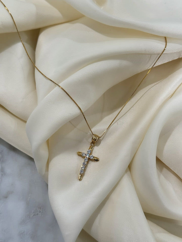 14K ETHEREAL CROSS (VINTAGE)