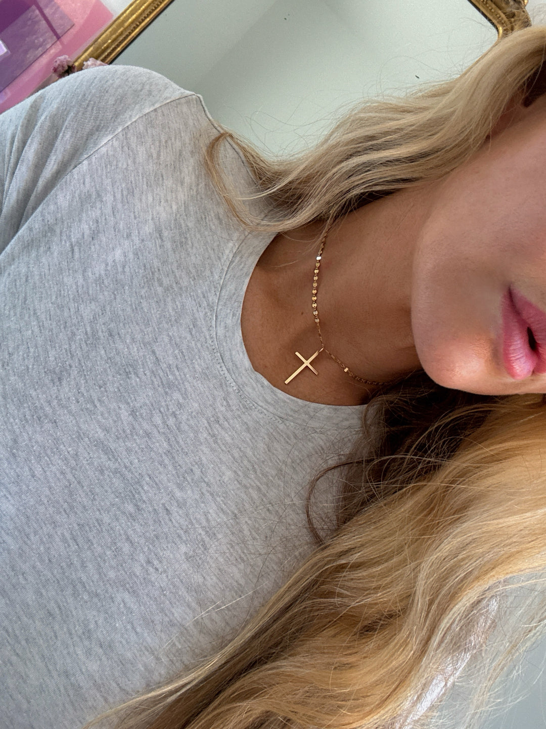ROUGE CROSS SET (14K GOLD FILLED)