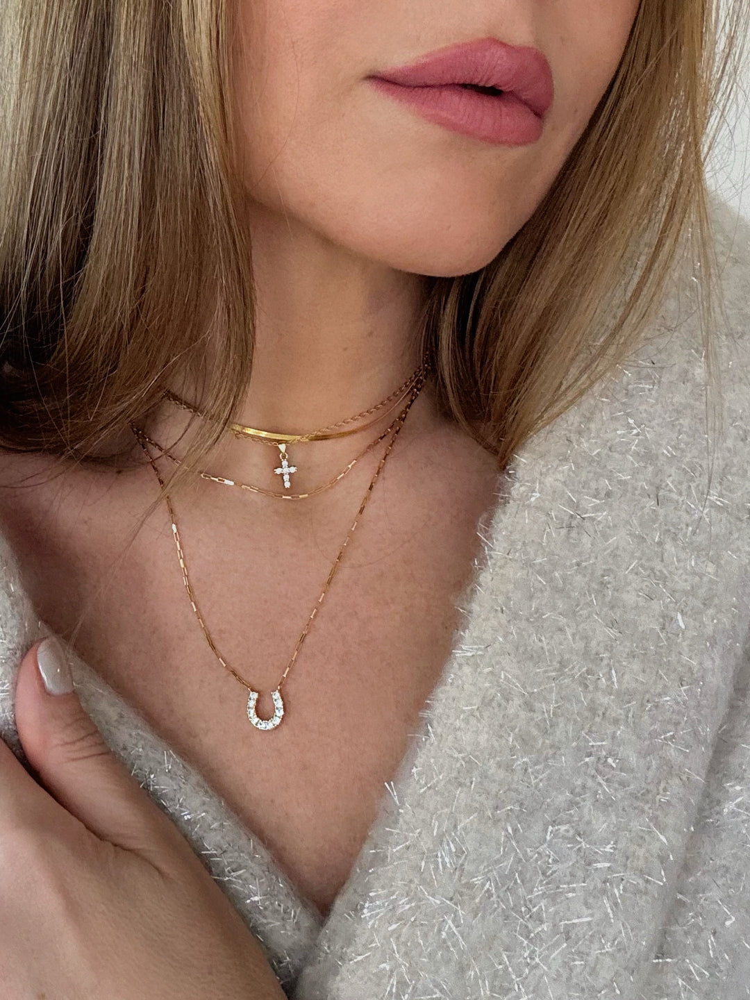 BONBON CROSS (925 STERLING SILVER)