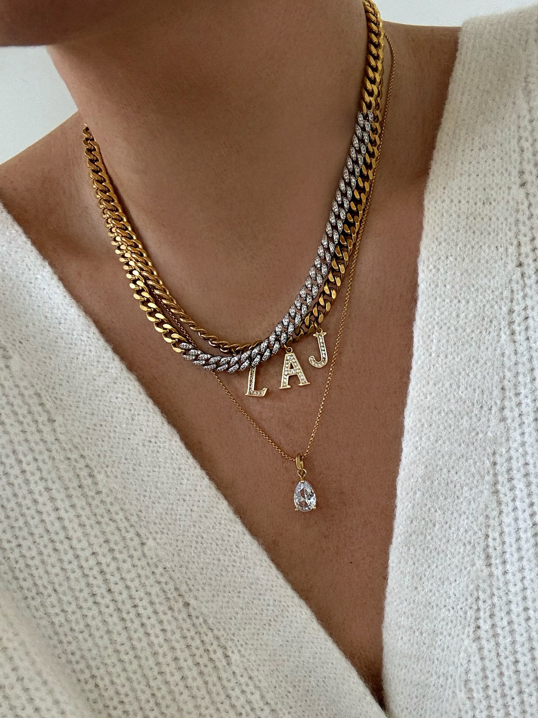 70’s PAVÉ MIX CHAIN