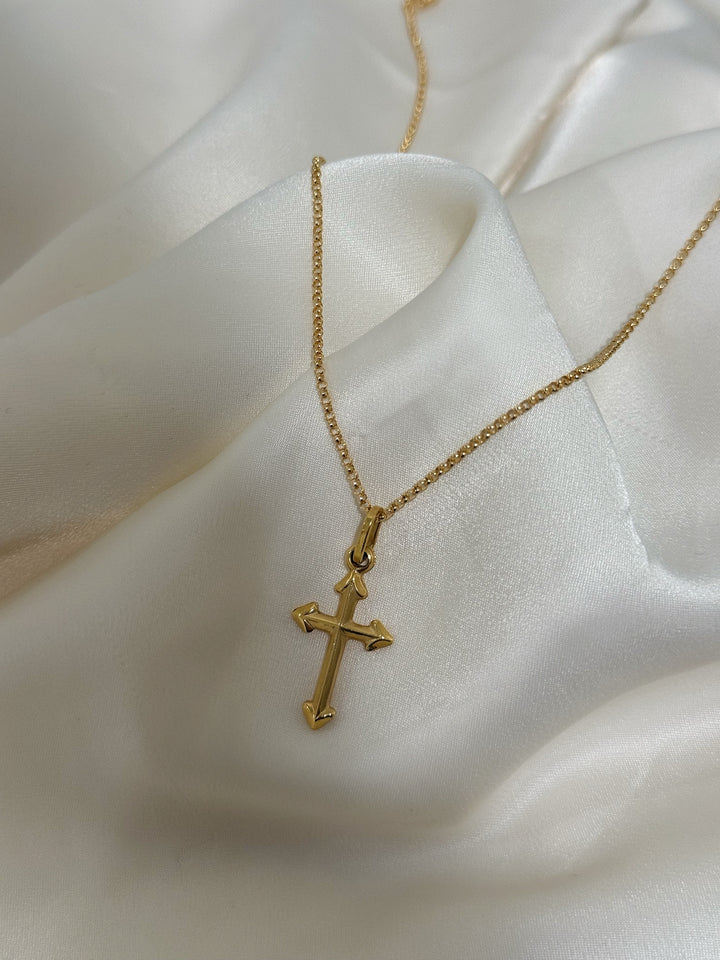 14K VINTAGE LOVESTRUCK CROSS