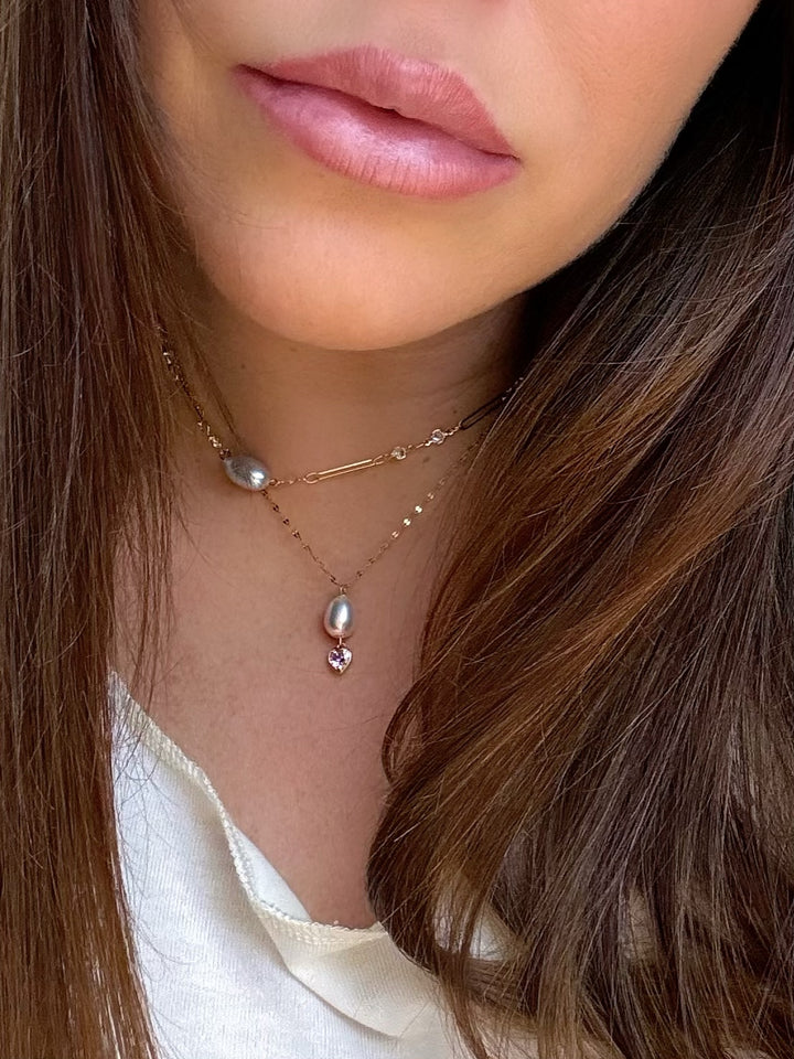 ADORE PEARL DROP NECKLACE