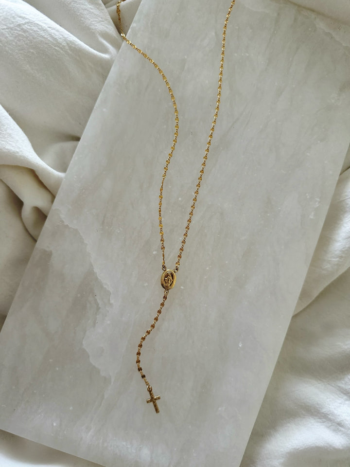 EVERYDAY GLEAM ROSARY (14K GOLD FILLED)