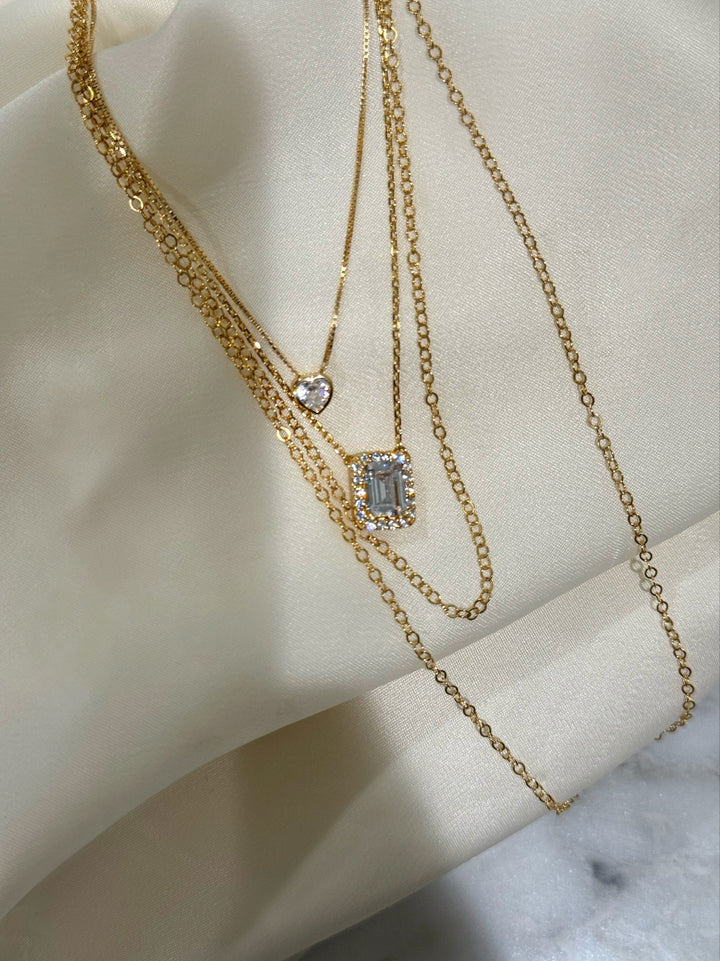 BRILLIANT PAVÉ NECKLACE (925 STERLING SILVER)