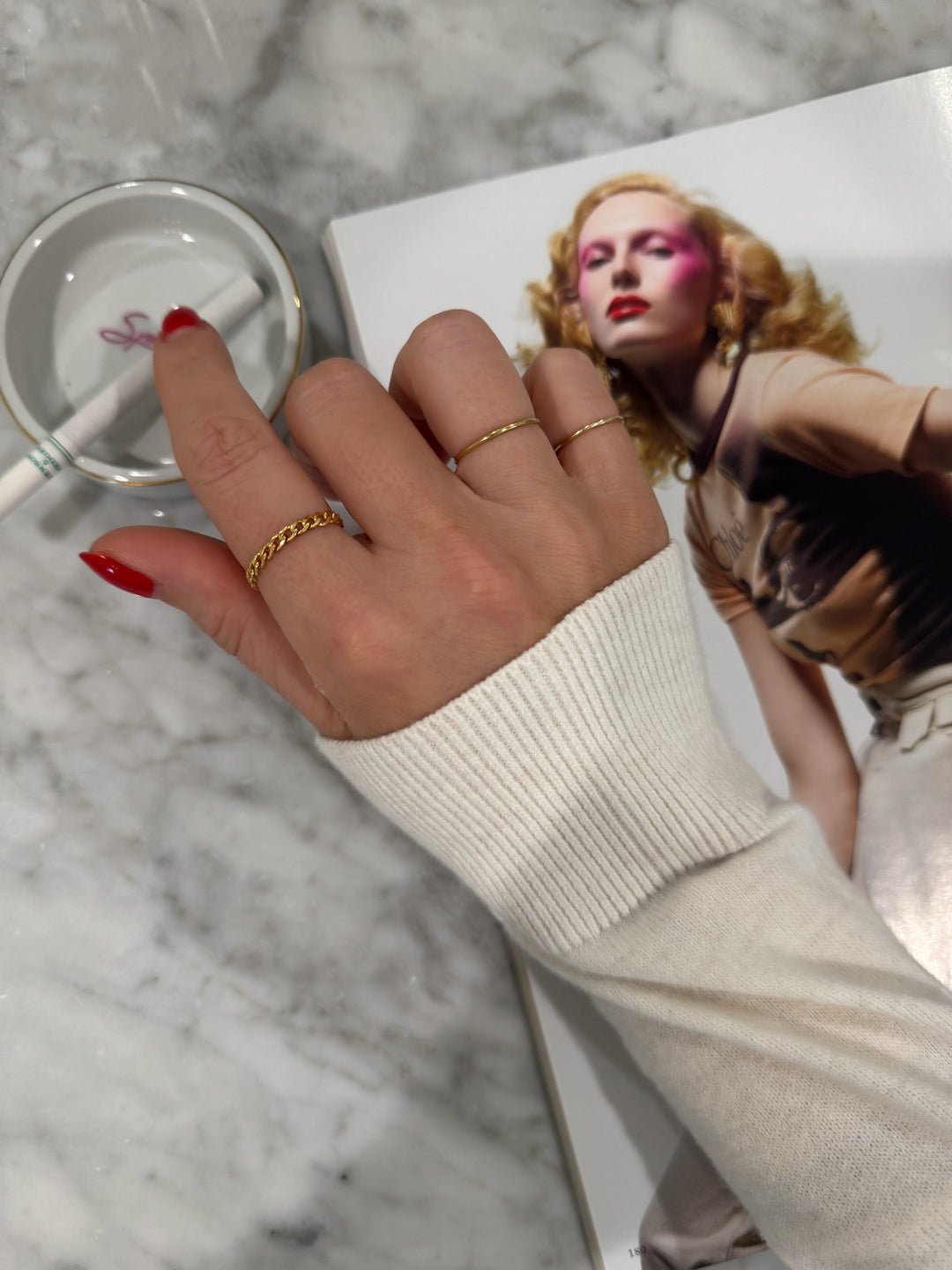 HRH TATTOO RINGS (14K GOLD FILLED OR 925 STERLING SILVER)