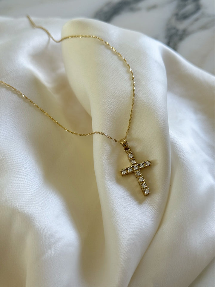 10K GOLD BRICK CROSS (ONE OF A KIND)