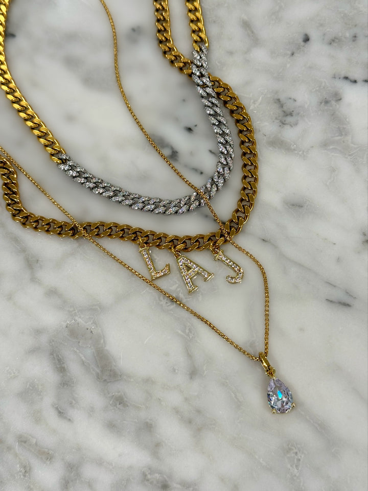 70’s PAVÉ MIX CHAIN