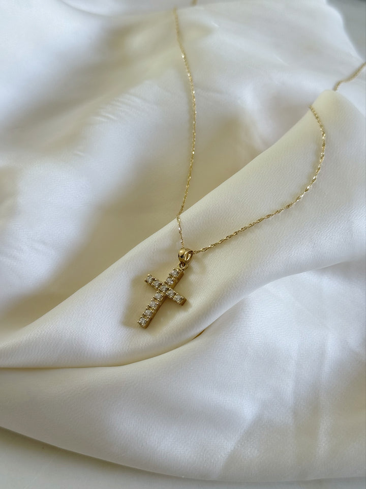 10K GOLD BRICK CROSS (ONE OF A KIND)