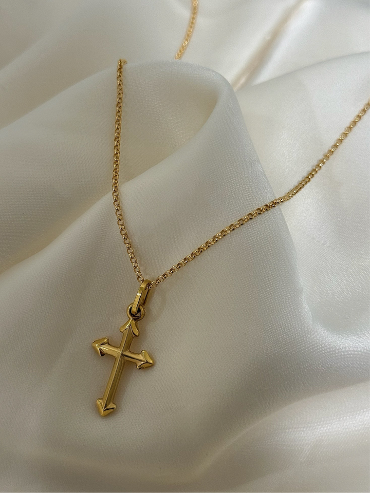 14K VINTAGE LOVESTRUCK CROSS