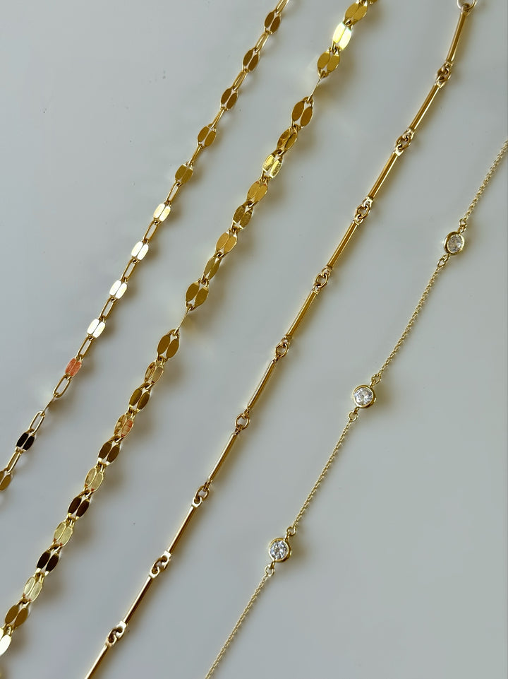 SOL LAYERING BRACELETS (14K GOLD FILLED)