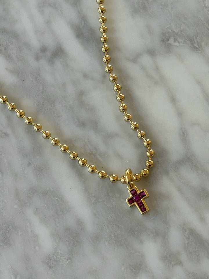 PETITE CERISE CROSS