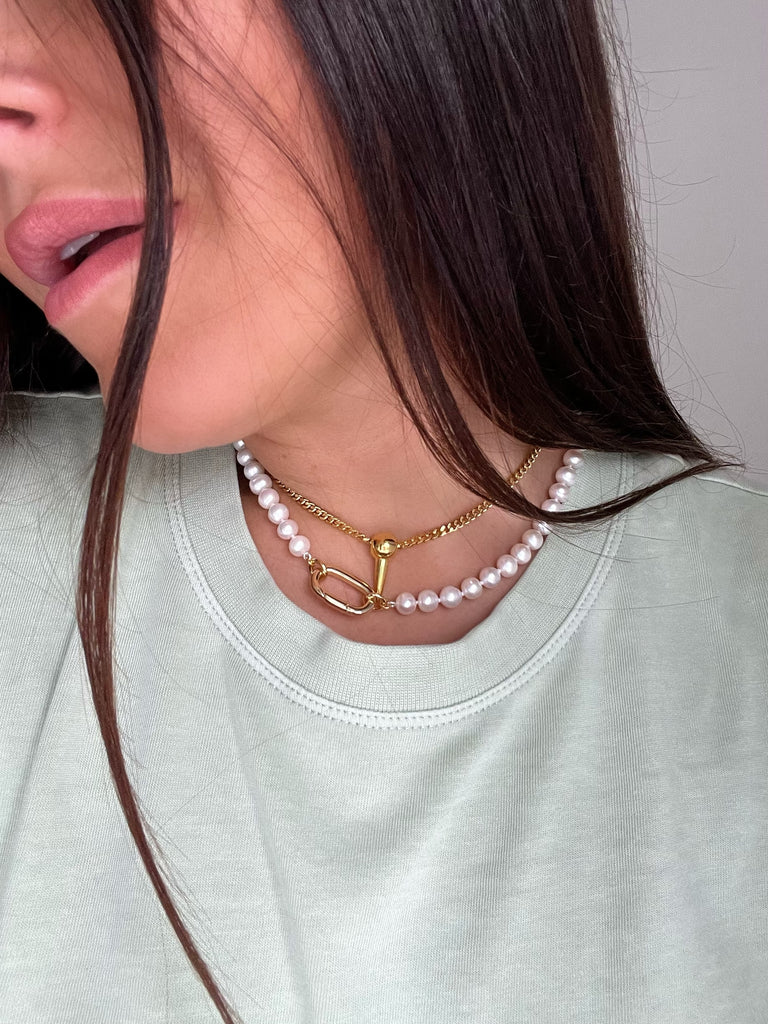 Freshwater Pearl bib necklace, Sterling Silver, Wire Wrap necklace, beach  nautical jewelry, unique pearl necklace, unique summer style – Schooner  Chandlery