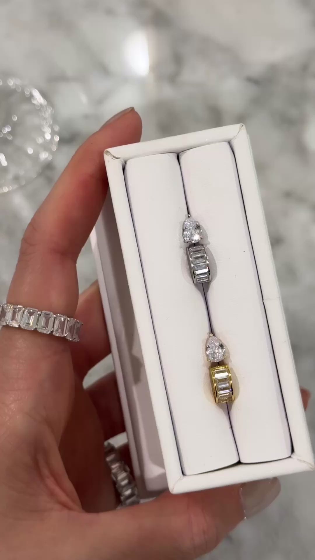 THE PERFECT BAGUETTE HOOP (925 STERLING SILVER)