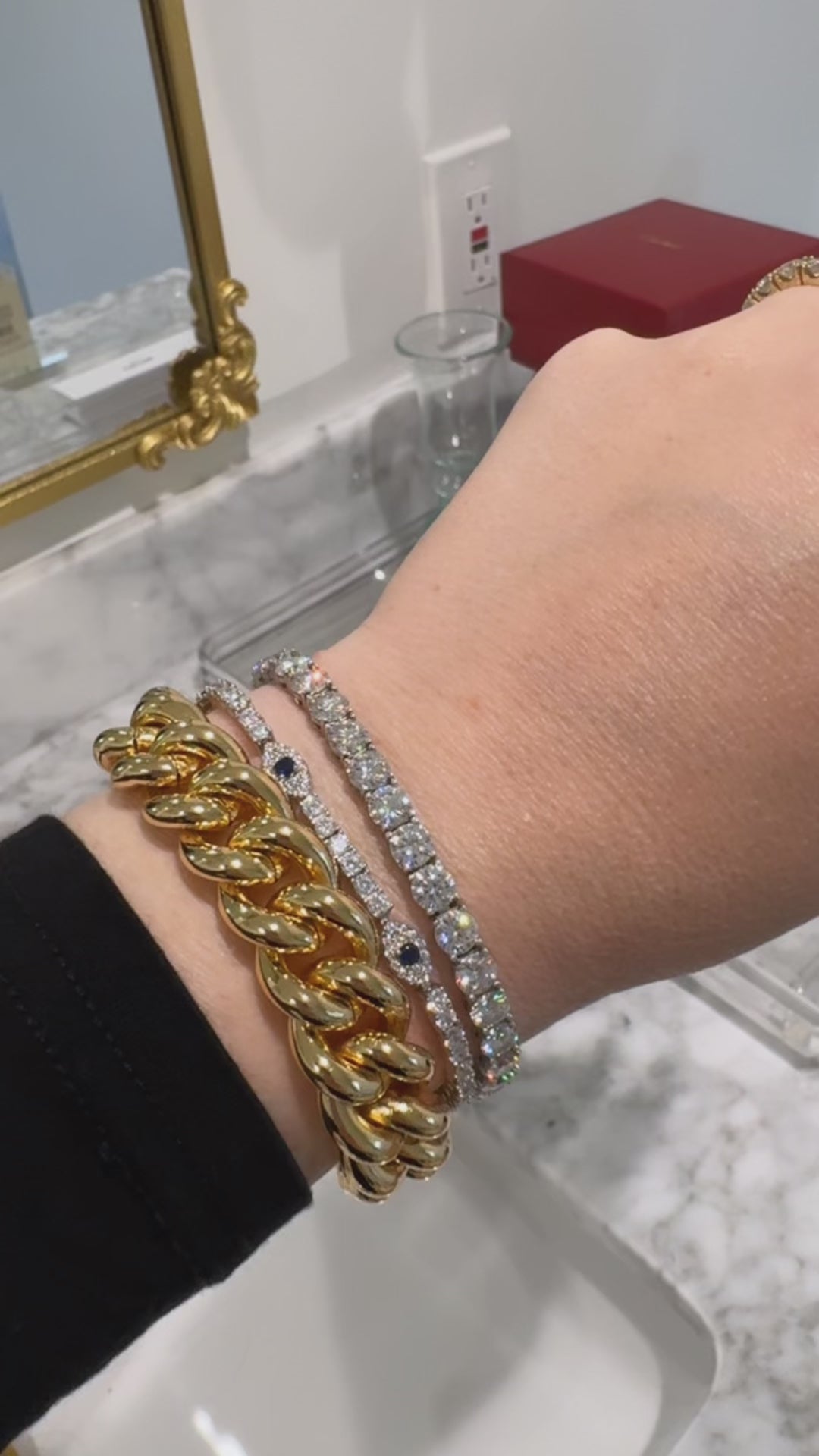 DREAM EVIL EYE TENNIS BRACELET (925 STERLING SILVER) – HRH COLLECTION