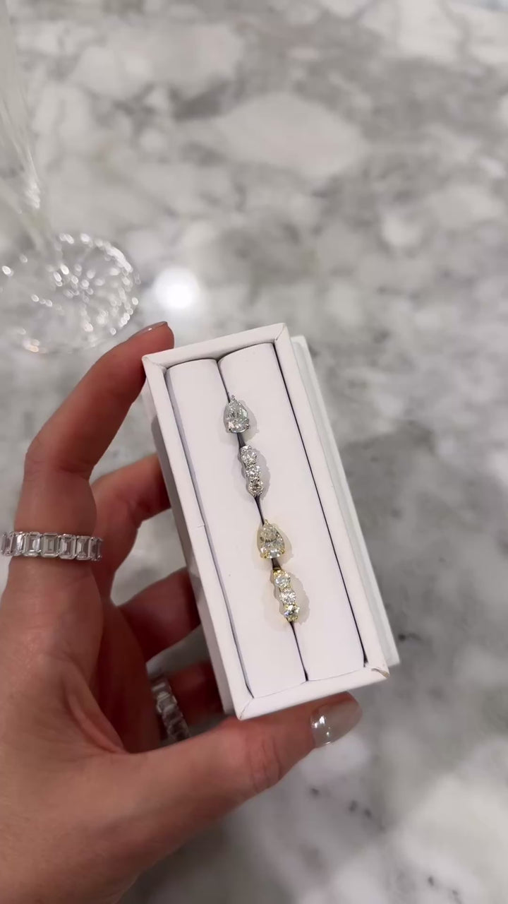 CLASSIC ROUND MOISSANITE HOOPS (925 STERLING SILVER)