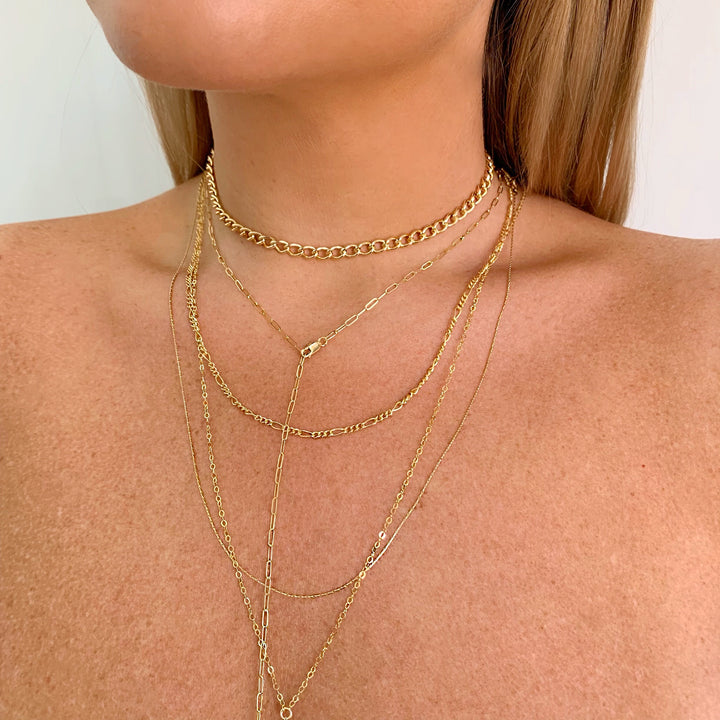 GLITTER FILTER LARIAT (14K GOLD FILLED OR STERLING SILVER)