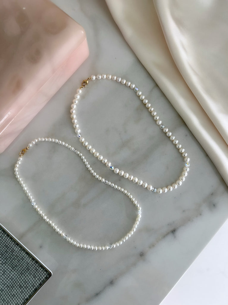 Chunky baroque pearl necklace, AAA quality fresh water pearls, wedding