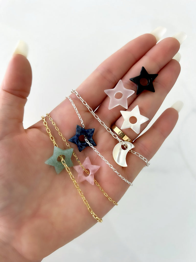 PRECIOUS SUGAR STARS (14K GOLD FILLED OR 925 STERLING SILVER)