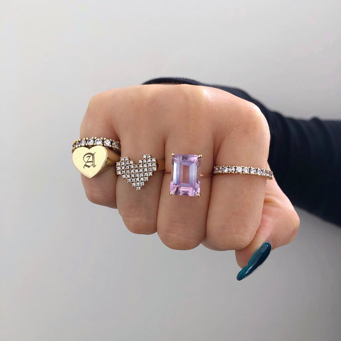 PAVÉ CHAIN RINGS – HRH COLLECTION