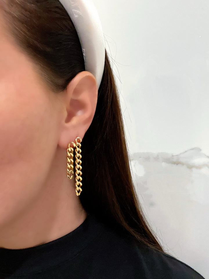 CASCADE CHAIN EARRINGS