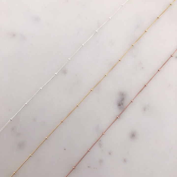 LUXE BALL DETAIL NECKLACES (14K GOLD FILLED OR STERLING SILVER)