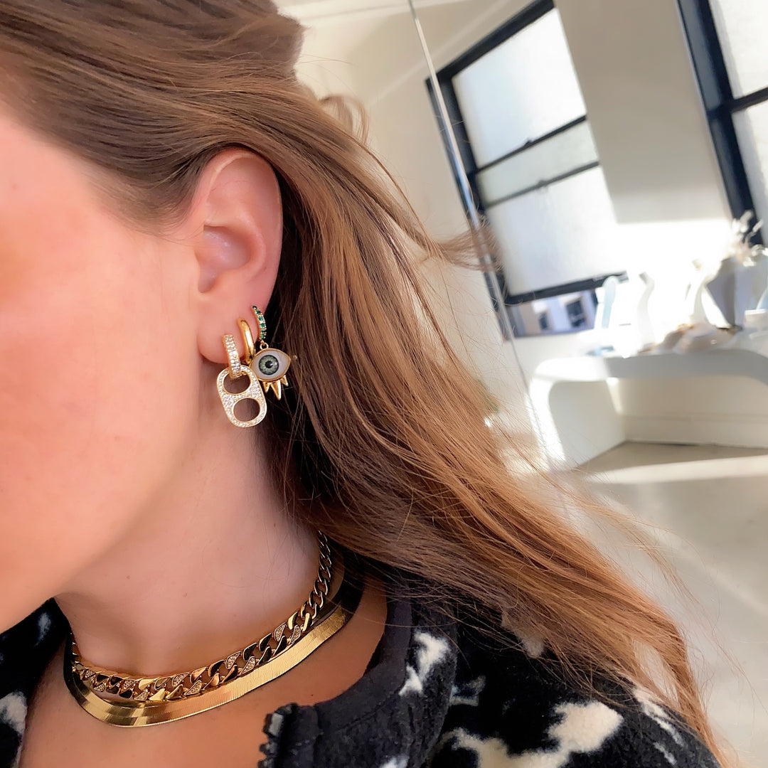 PAVÉ DIET SODA EARRINGS