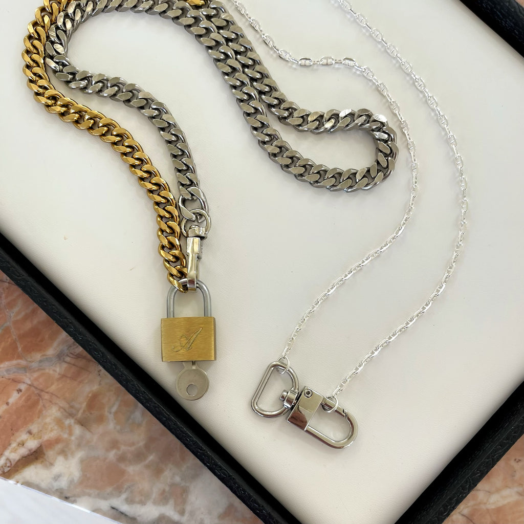 MÉTAL ID LOCKE NECKLACE