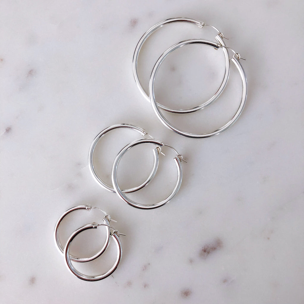 EDIE HOOPS (14K GOLD FILLED OR STERLING SILVER)