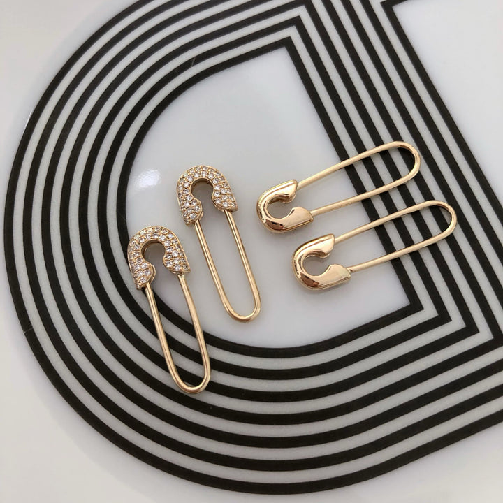 14K CHIC SAFETY PINS