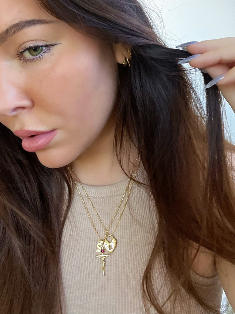 ANGEL BABE NECKLACE (14K GOLD FILLED)