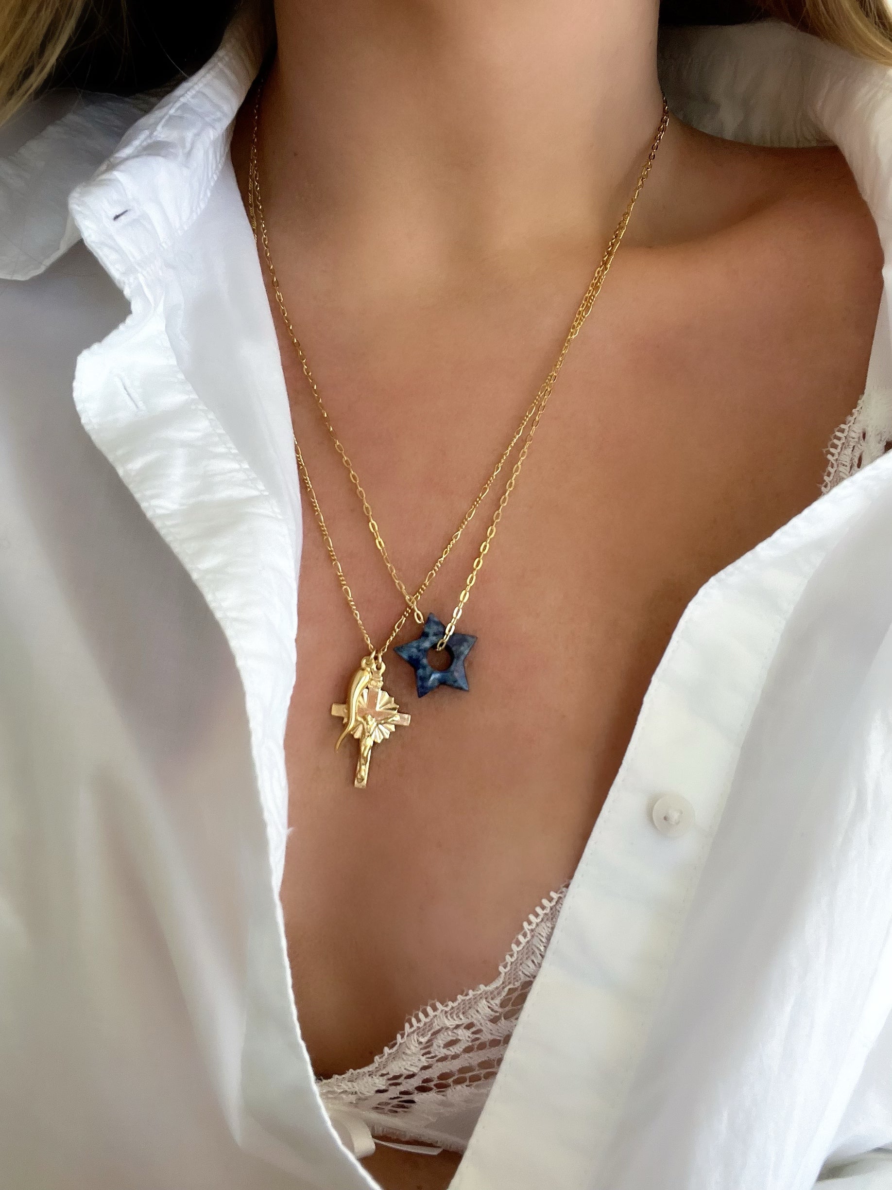 Vintage Silver Gold Fill Necklace 925