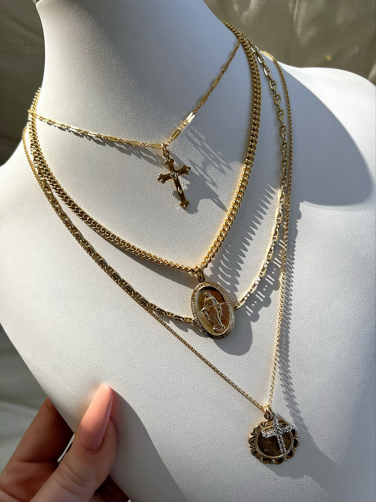 Double Layer Gold Necklace Set, Two Strand Choker, Multi Strand Necklace,  Gold Simple Chain Necklace, Gift for Bridesmaid Mom Wife Her BFF - Etsy | Gold  necklace women, Stacked necklaces, Gold necklace simple
